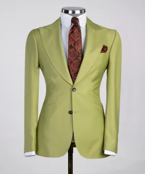 3 Piece Light Green Tuxedo Suit