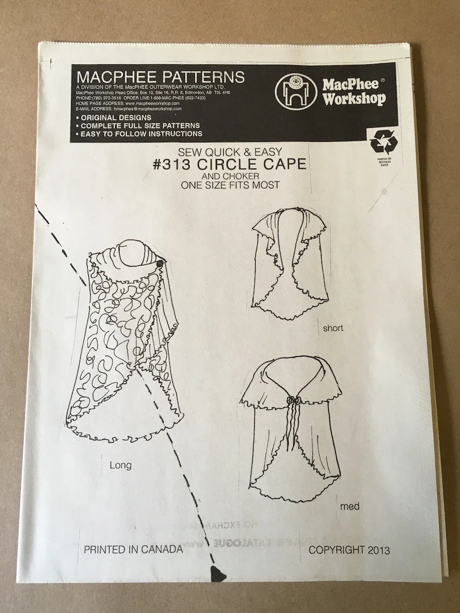 #313  CIRCLE CAPE