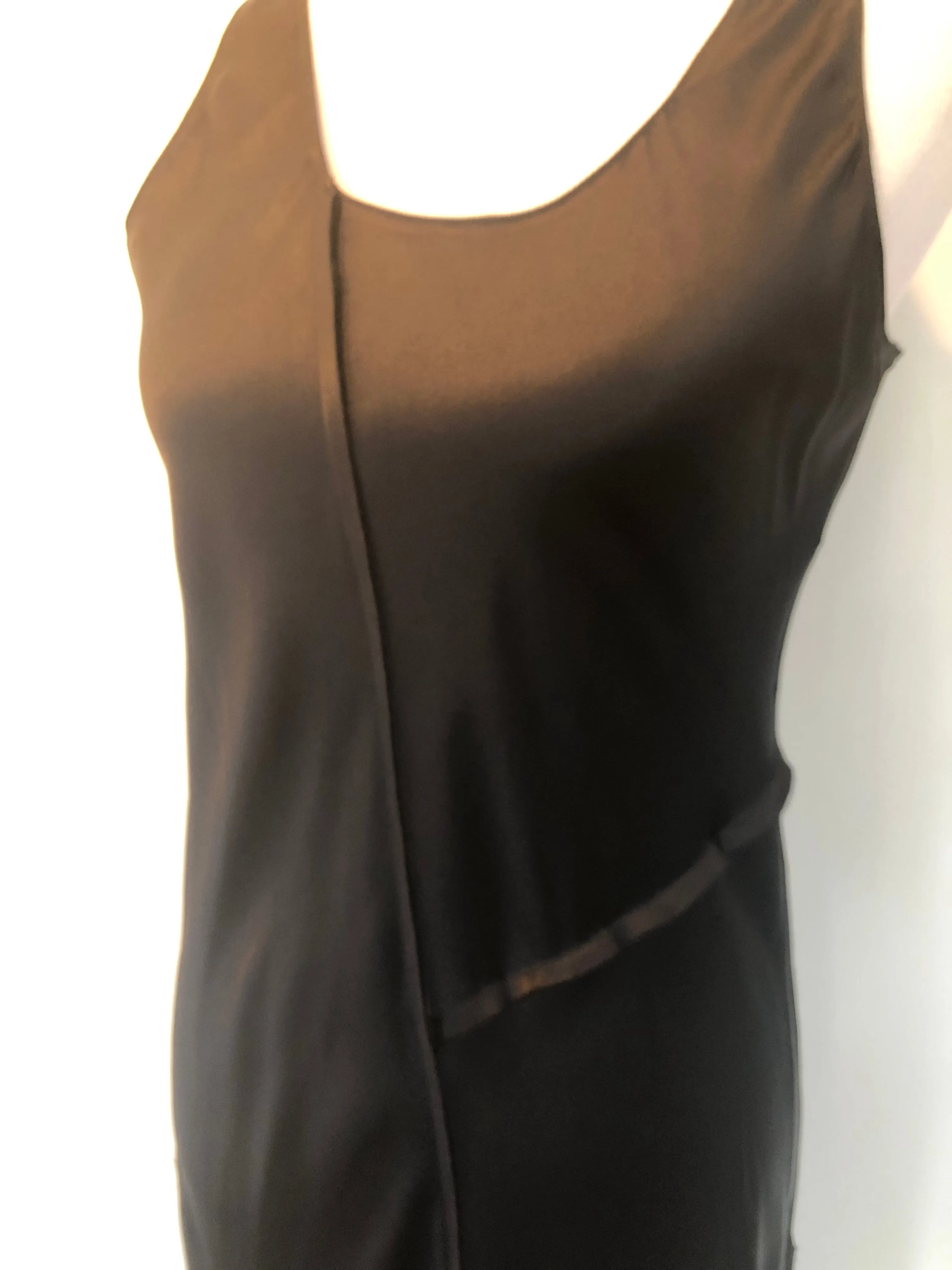 Acrobat Raw Seam Silk Tank Dress