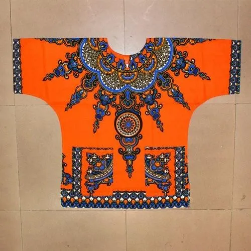 African printed 100% cotton Dashiki T-shirts for unisex (MADE IN THAILAND)