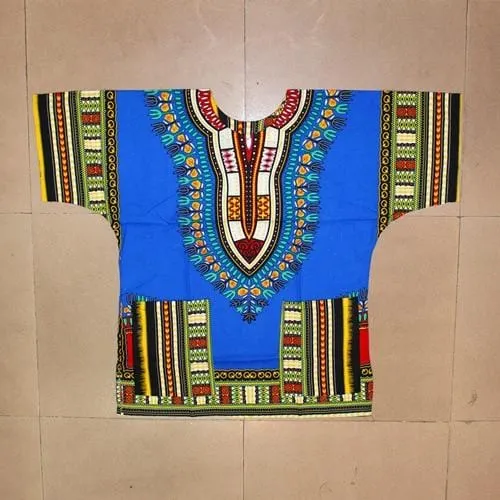 African printed 100% cotton Dashiki T-shirts for unisex (MADE IN THAILAND)