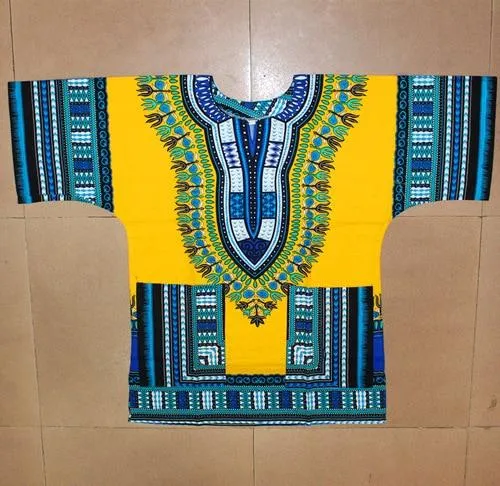 African printed 100% cotton Dashiki T-shirts for unisex (MADE IN THAILAND)