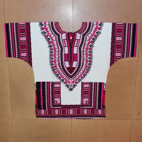 African printed 100% cotton Dashiki T-shirts for unisex (MADE IN THAILAND)