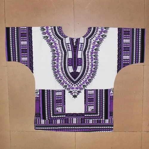 African printed 100% cotton Dashiki T-shirts for unisex (MADE IN THAILAND)