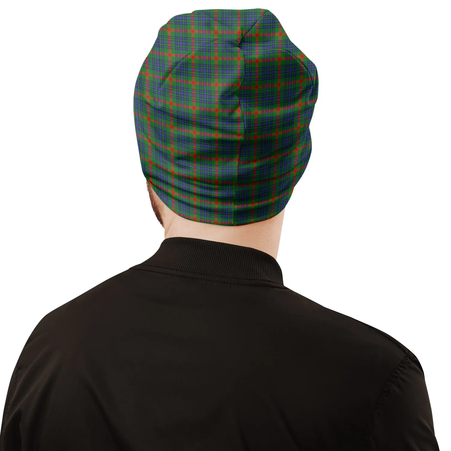 Aiton Tartan Beanies Hat with Family Crest