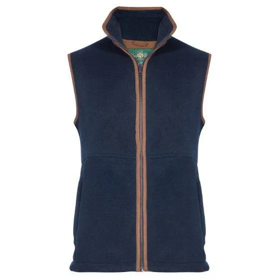 Alan Paine Aylsham Kids Fleece Waistcoat Navy