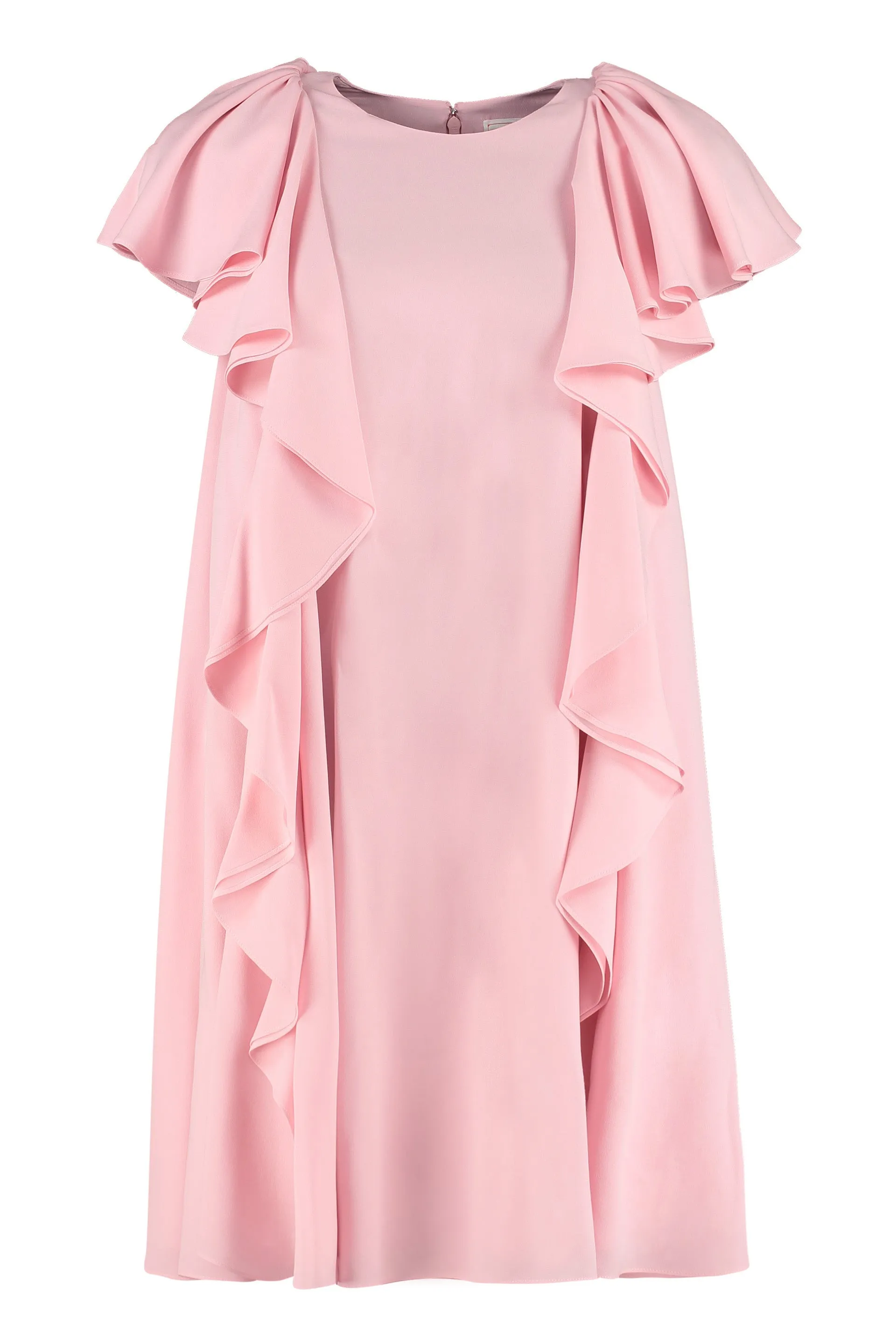 Alexander McQueen Satin Pleated Babydoll Dress