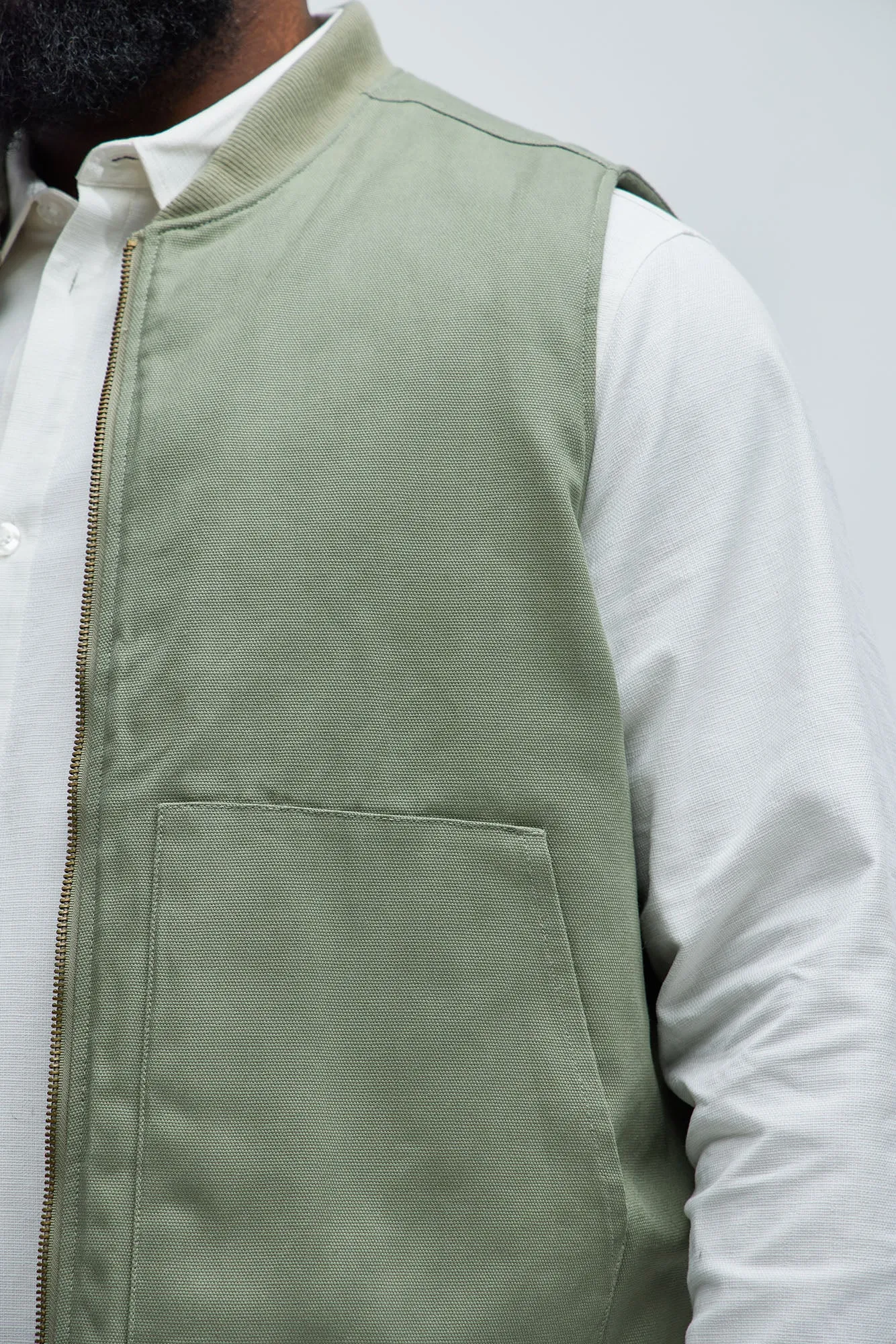 Alexander Utility Canvas Vest - Olive