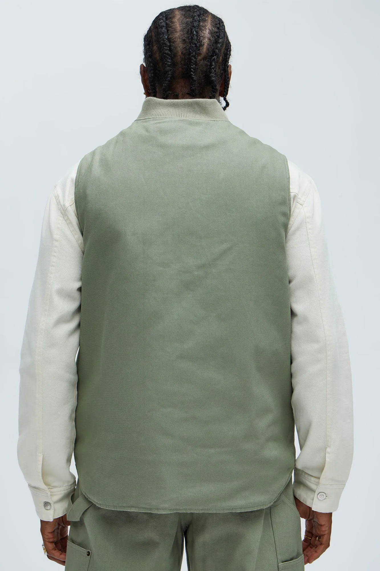 Alexander Utility Canvas Vest - Olive