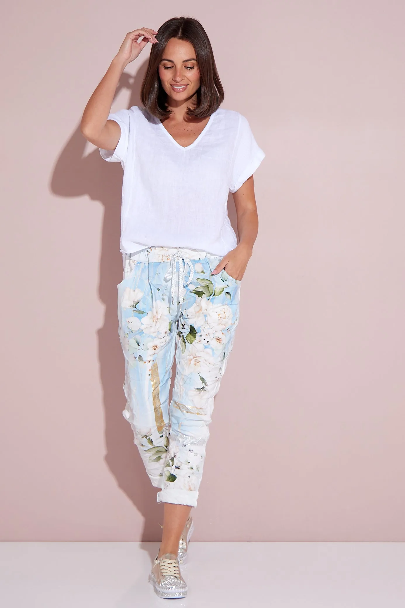 Alina Pants - Blossom Sky