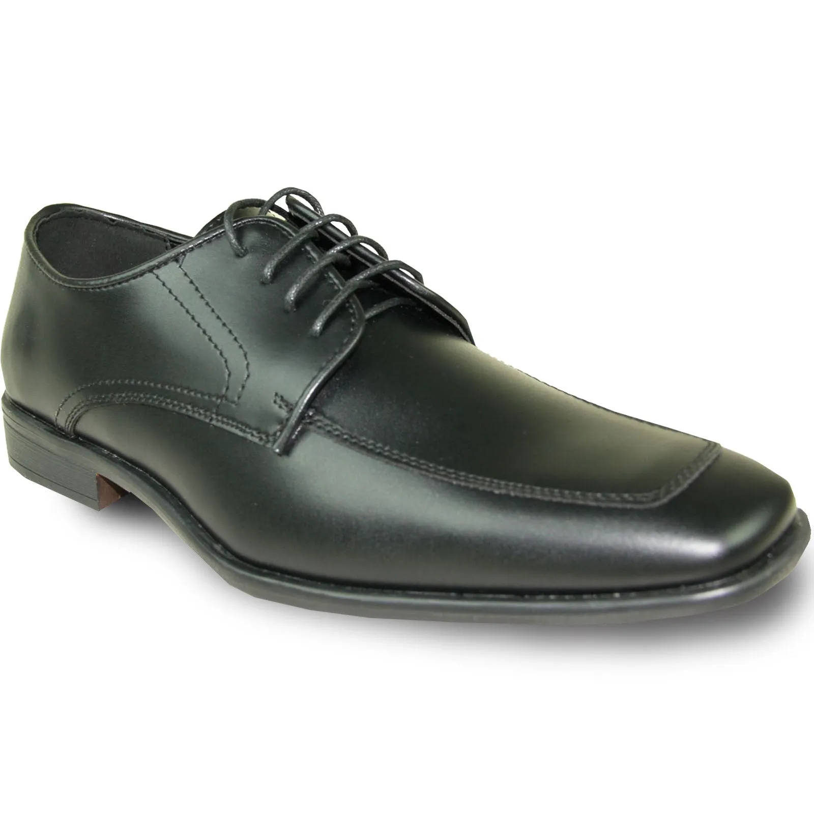 ALLURE MEN Dress Shoe AL01 Oxford Formal Tuxedo for Prom & Wedding Black - Wide Width Available