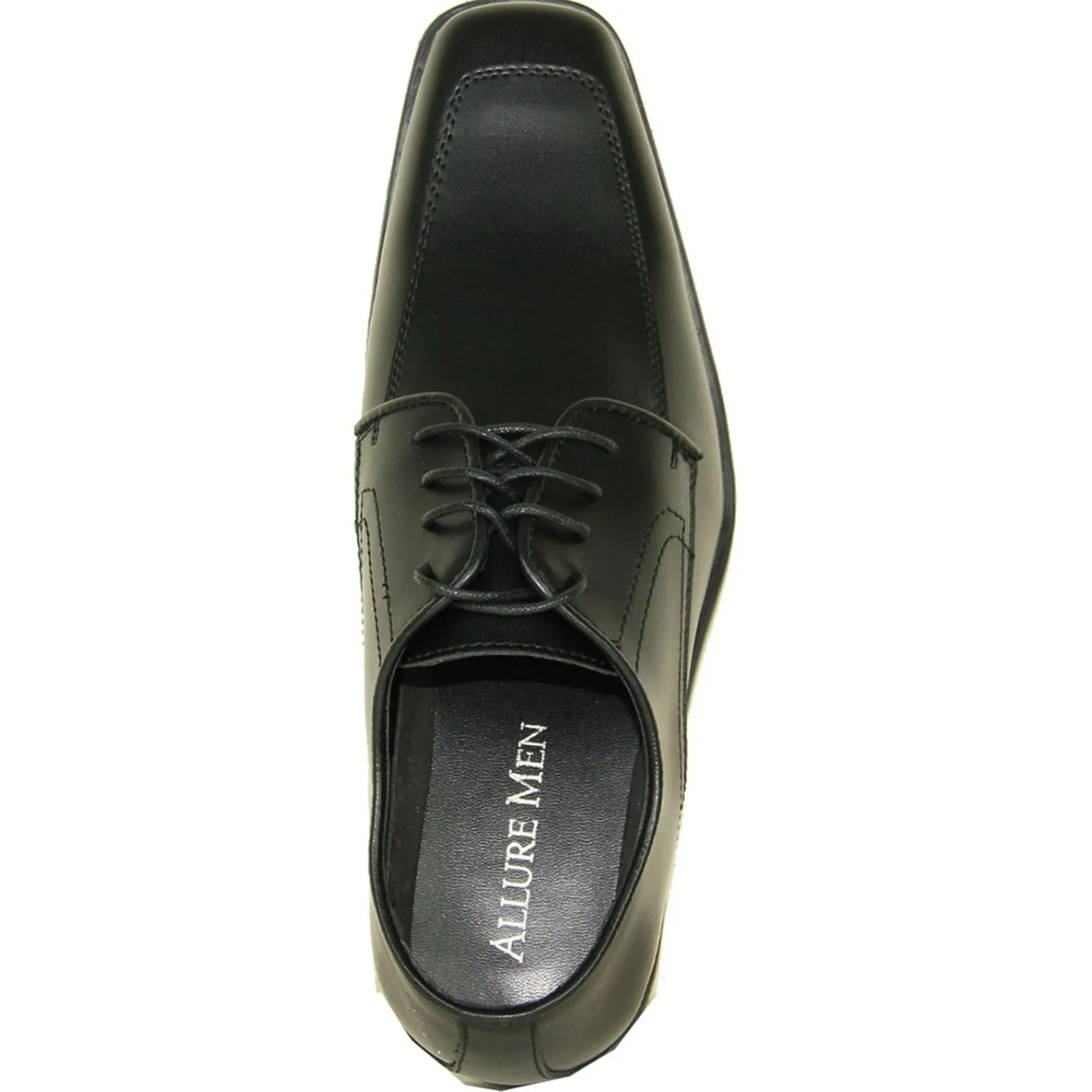 ALLURE MEN Dress Shoe AL01 Oxford Formal Tuxedo for Prom & Wedding Black - Wide Width Available