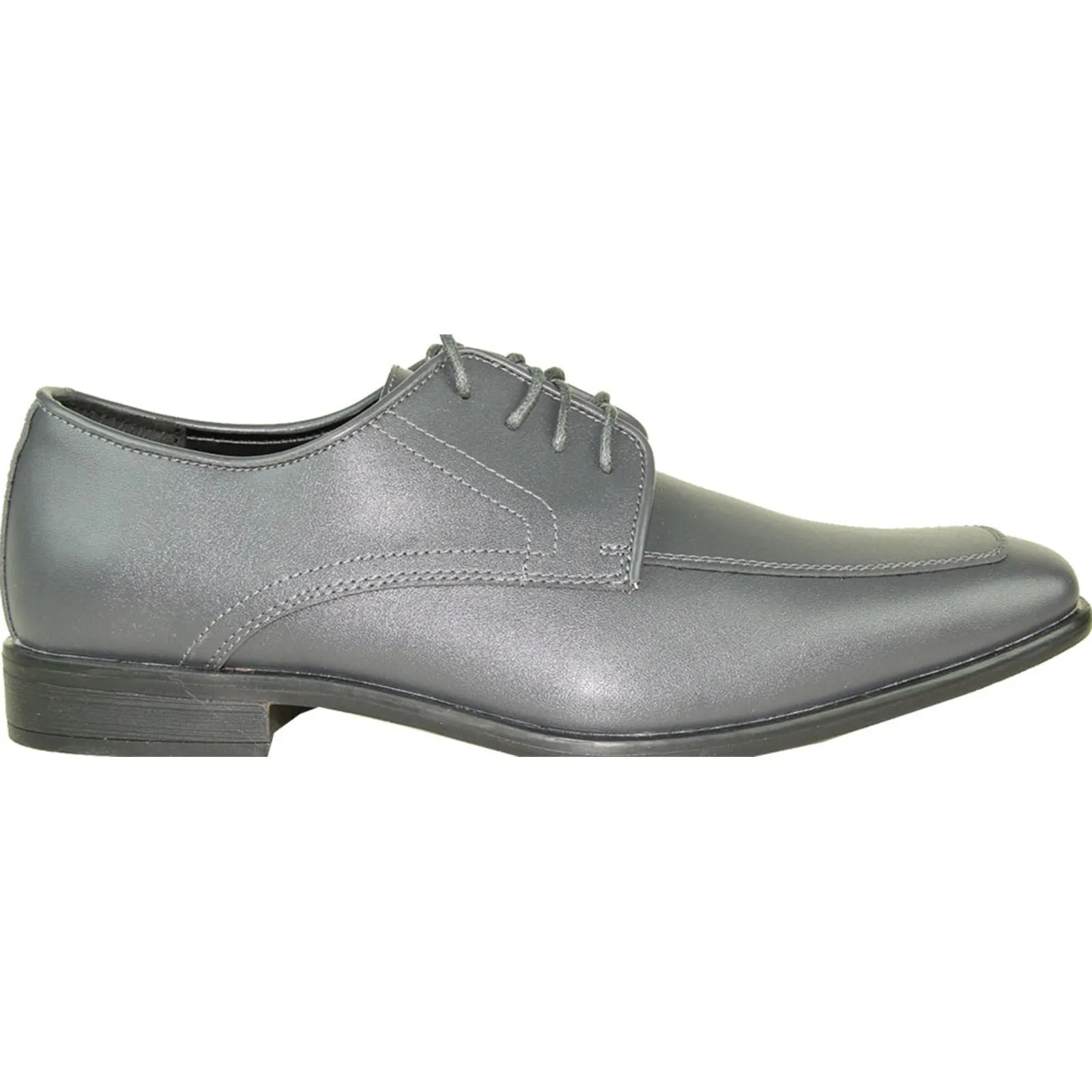 ALLURE MEN Dress Shoe AL01 Oxford Formal Tuxedo for Prom & Wedding Steel - Wide Width Available