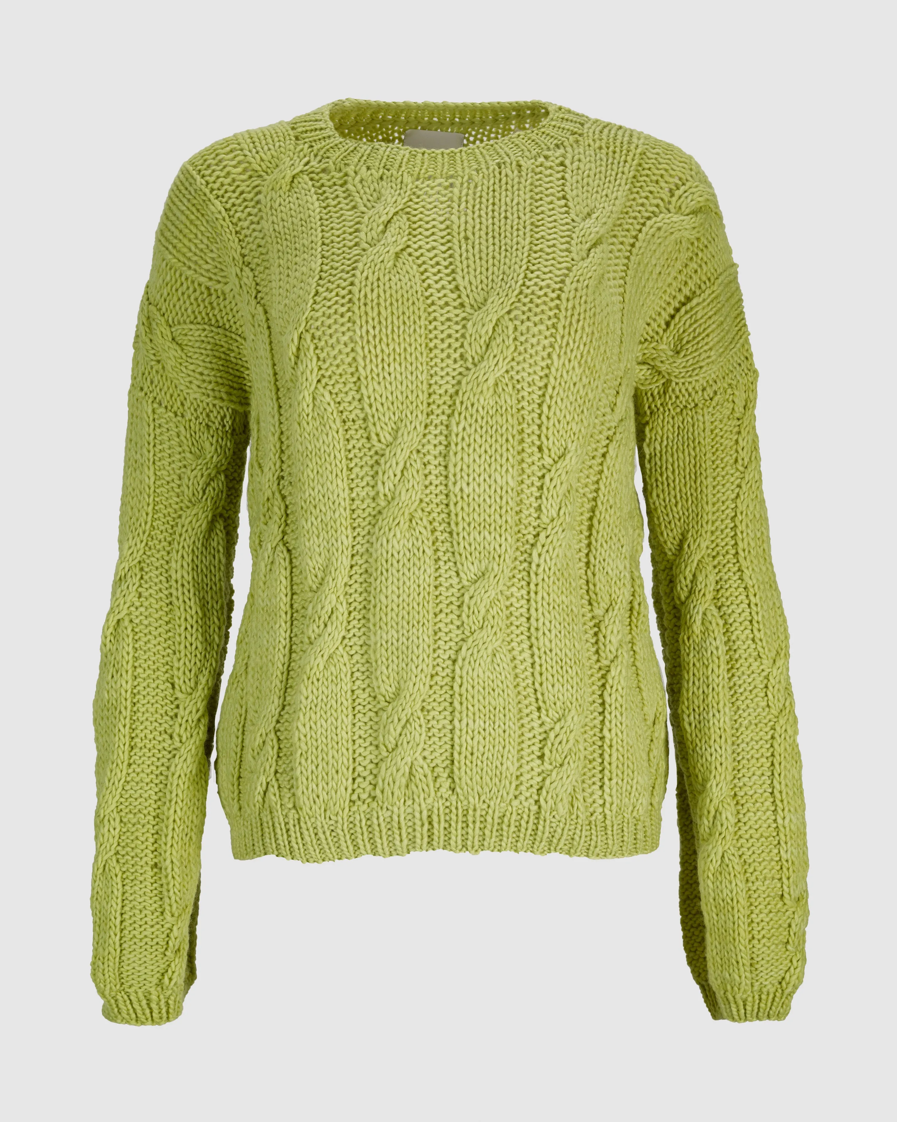 ALPES KNITTED JUMPER IN GREEN