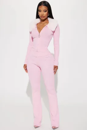 Always Sweet Sweater Pant Set - Pink