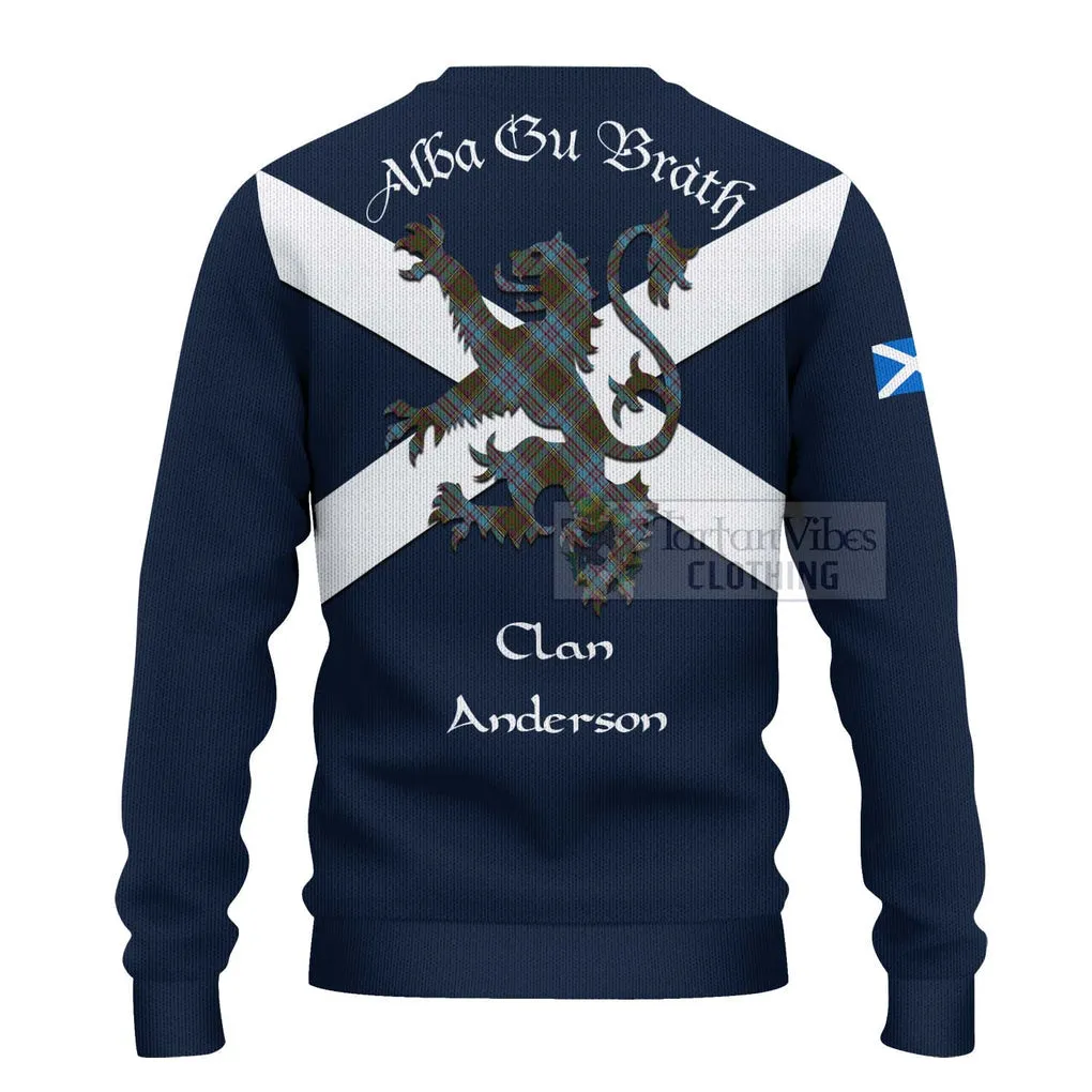 Anderson Tartan Lion Rampant Ugly Sweater Proudly Display Your Heritage with Alba Gu Brath and Clan Name