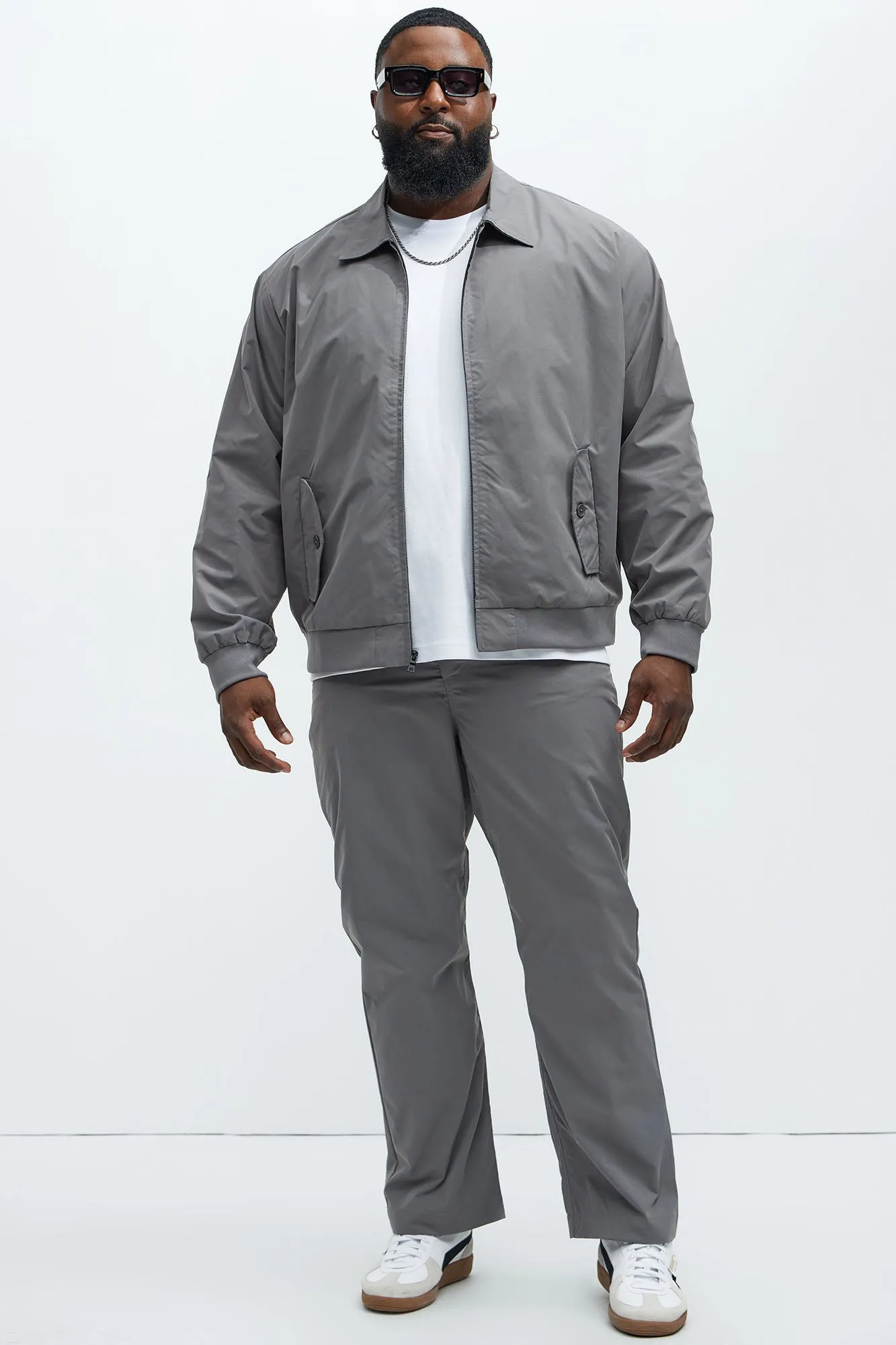 Ansel Tech Zip Jacket - Charcoal