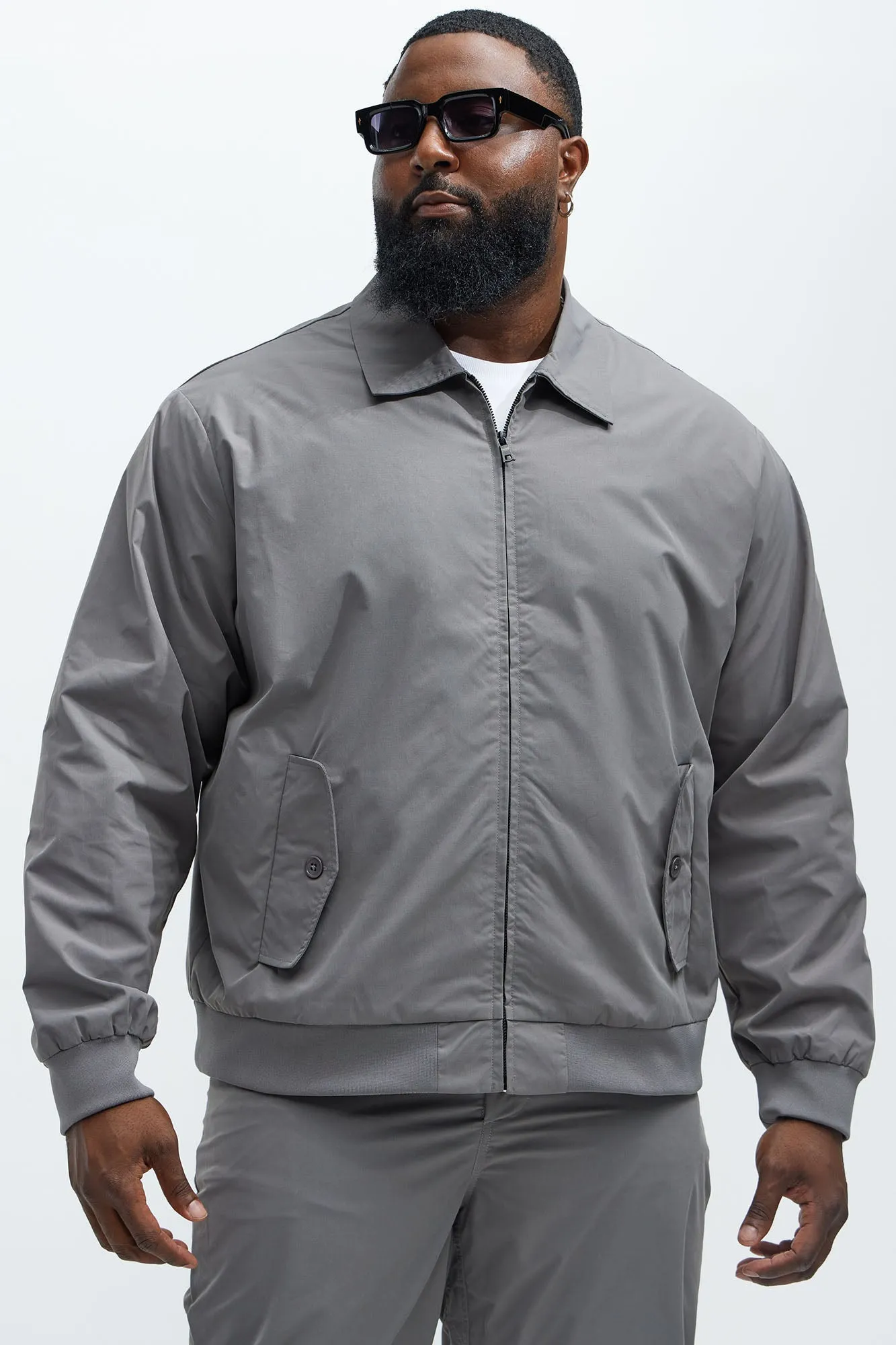 Ansel Tech Zip Jacket - Charcoal