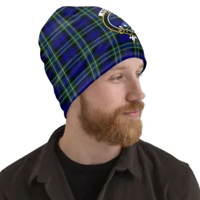 Arbuthnot Modern Tartan Beanies Hat with Family Crest