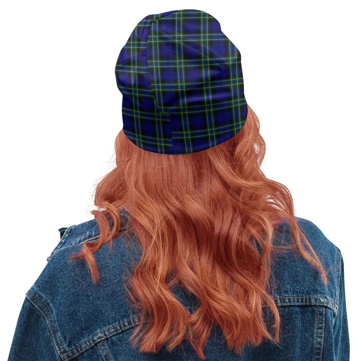 Arbuthnot Modern Tartan Beanies Hat with Family Crest