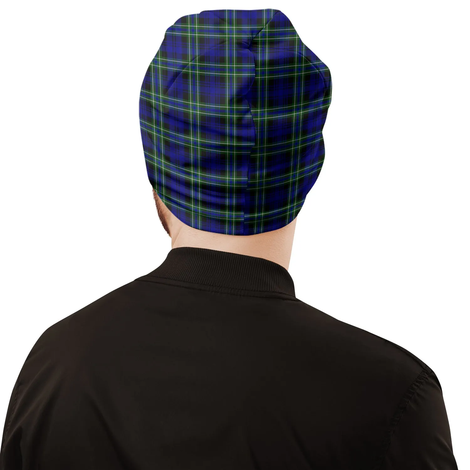 Arbuthnot Modern Tartan Beanies Hat with Family Crest