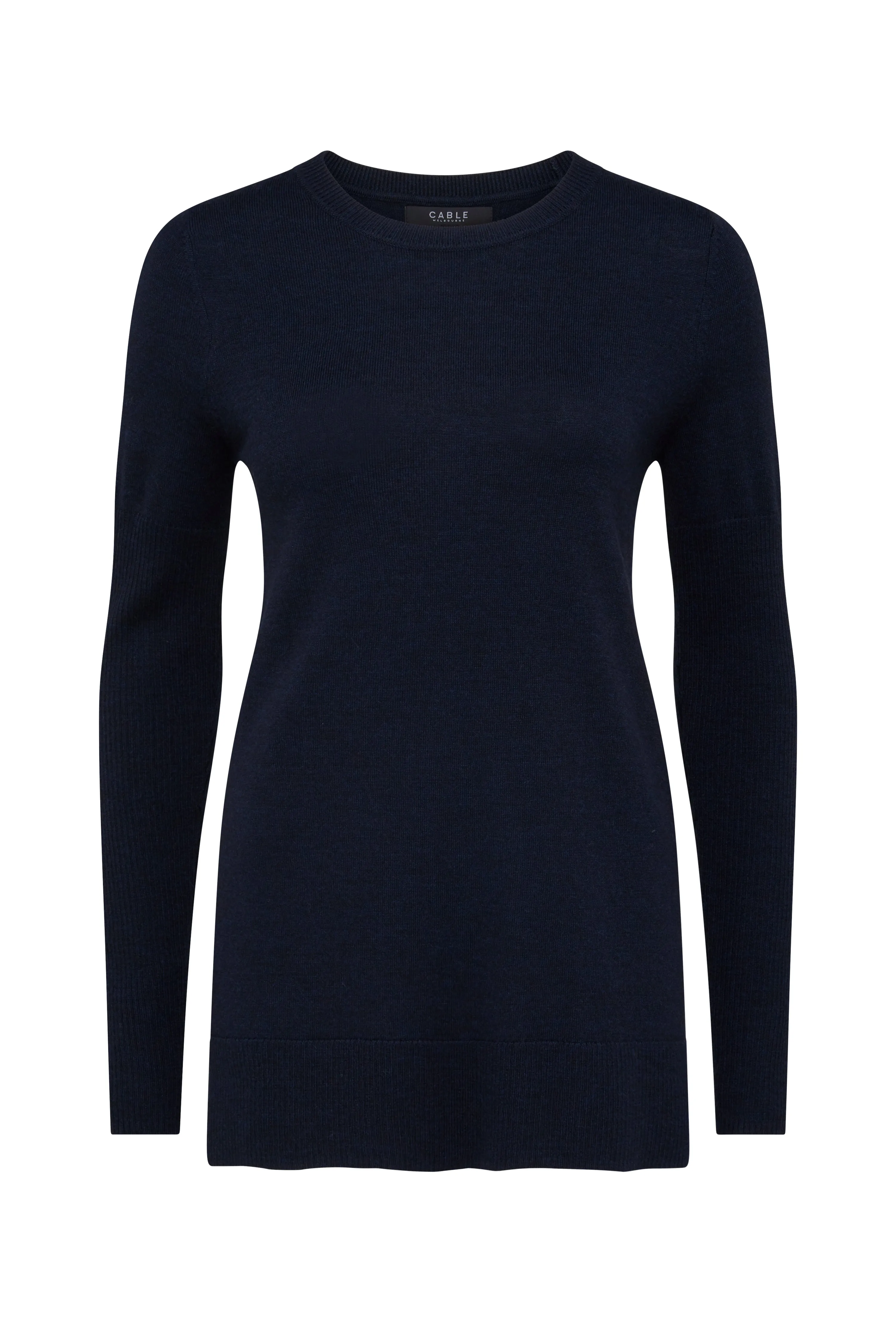 Archer Merino Jumper - Ink Navy