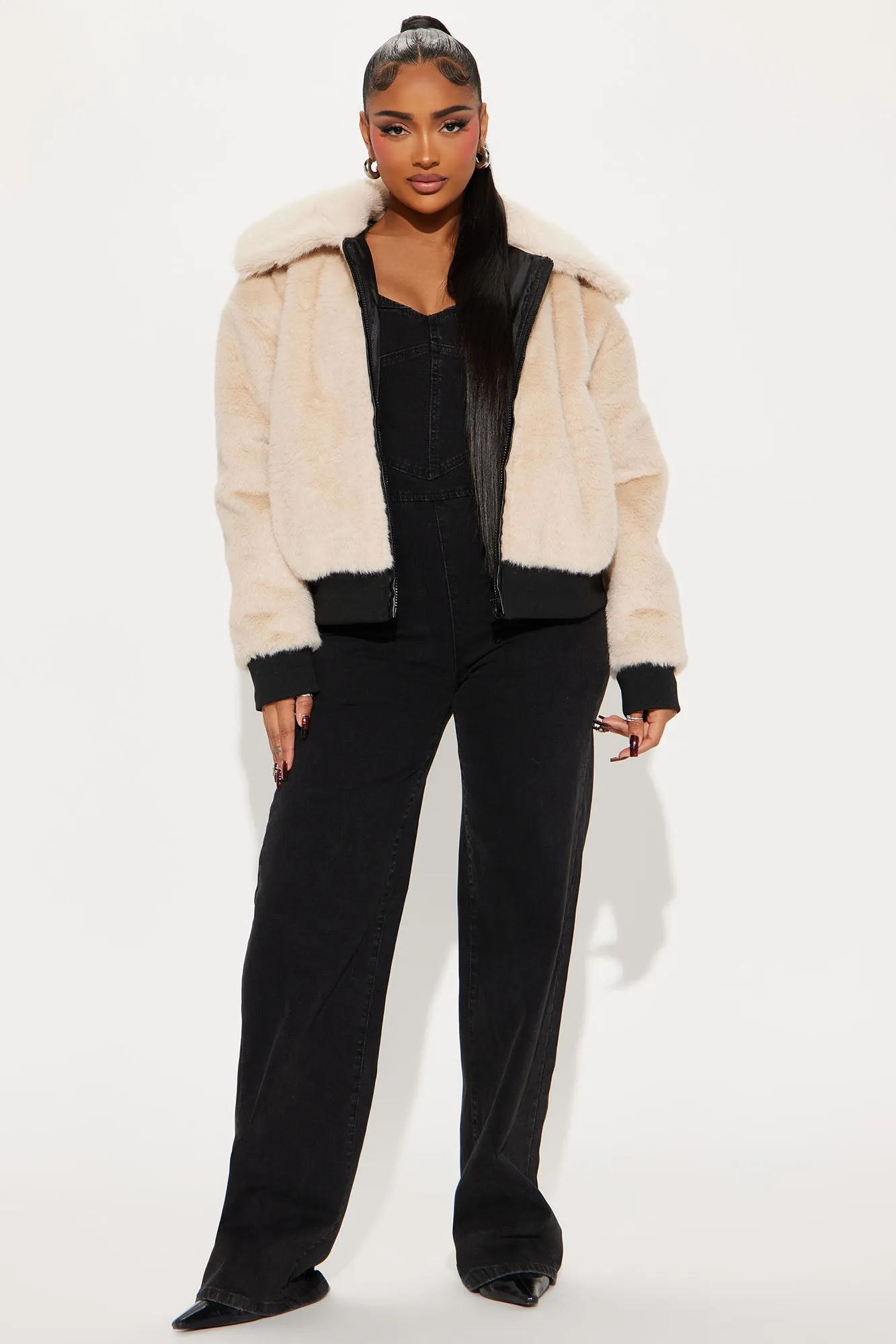 Aspen Ready Faux Fur Jacket - Tan