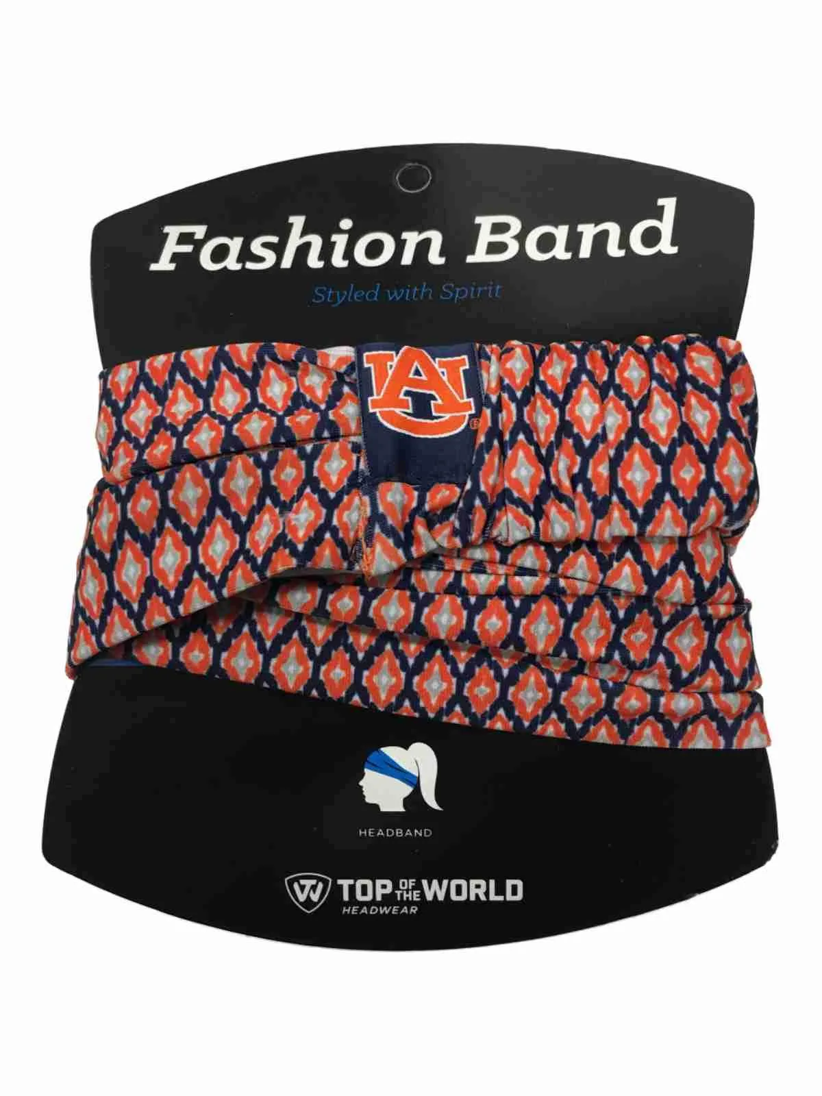 Auburn Tigers TOW Women's Orange & Navy Ultra Soft Kitty Fashion Headband