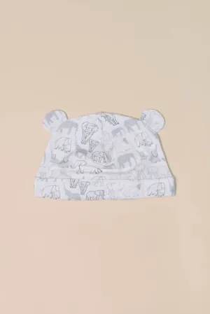 Baby Beanie - Grey Elephant Families