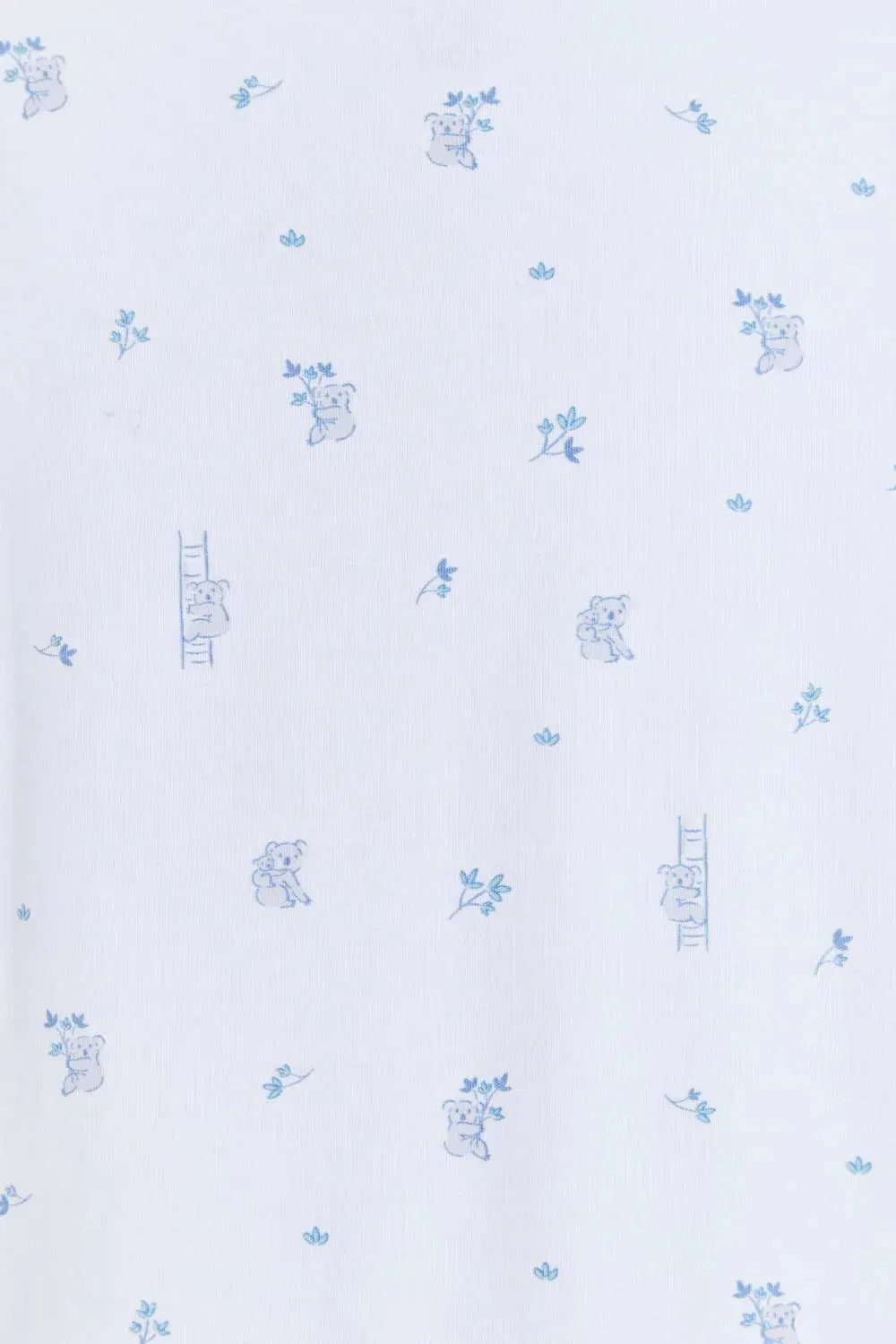 Babycottons Koala Pajama Snap Footie - Blue