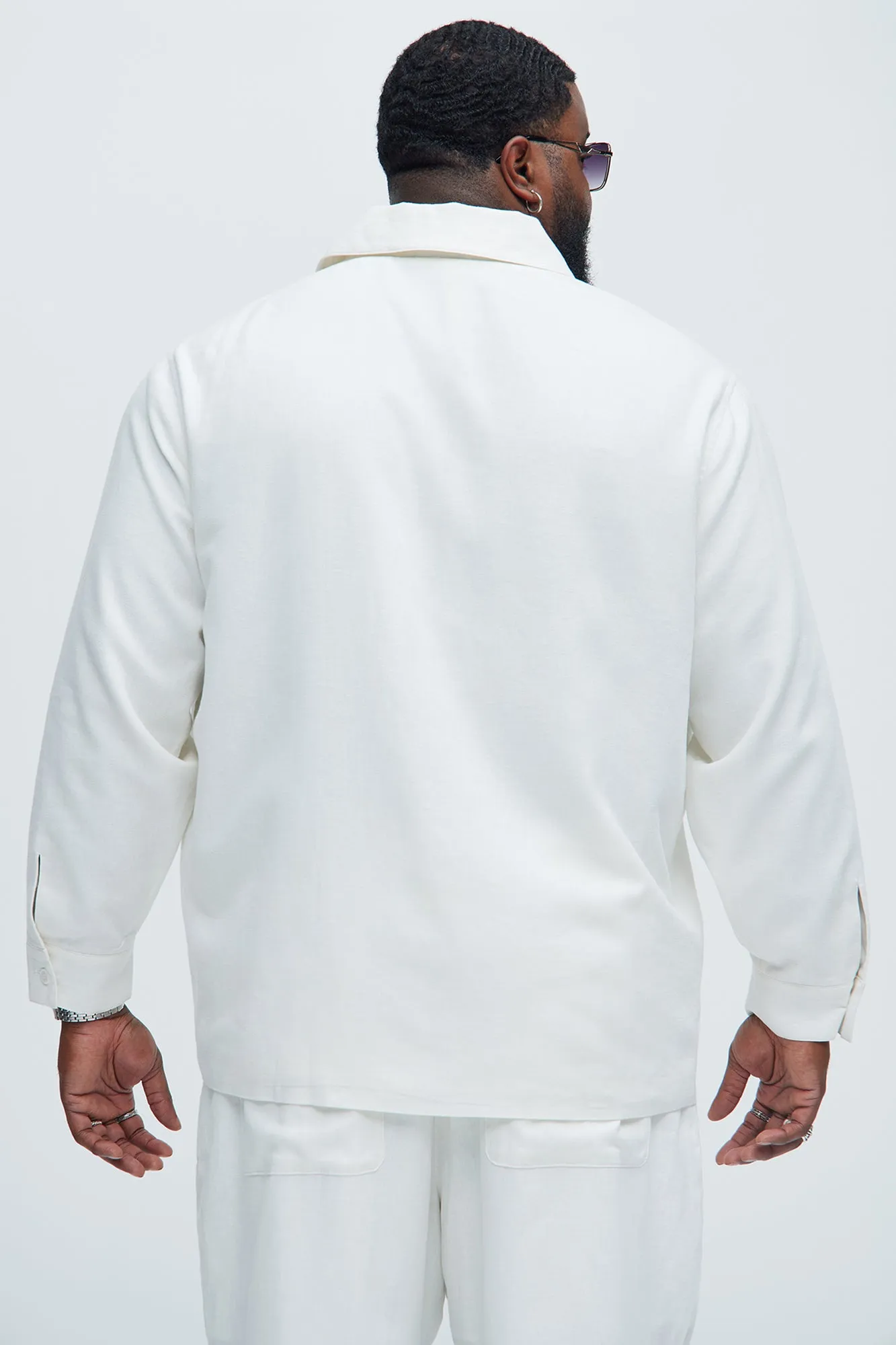 Bahamas Linen Chore Jacket - White