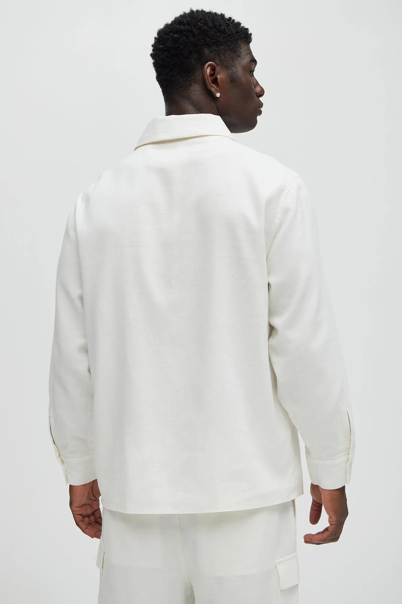 Bahamas Linen Chore Jacket - White