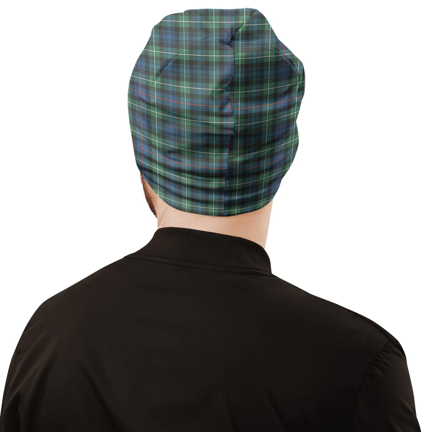 Baillie Ancient Tartan Beanies Hat with Family Crest