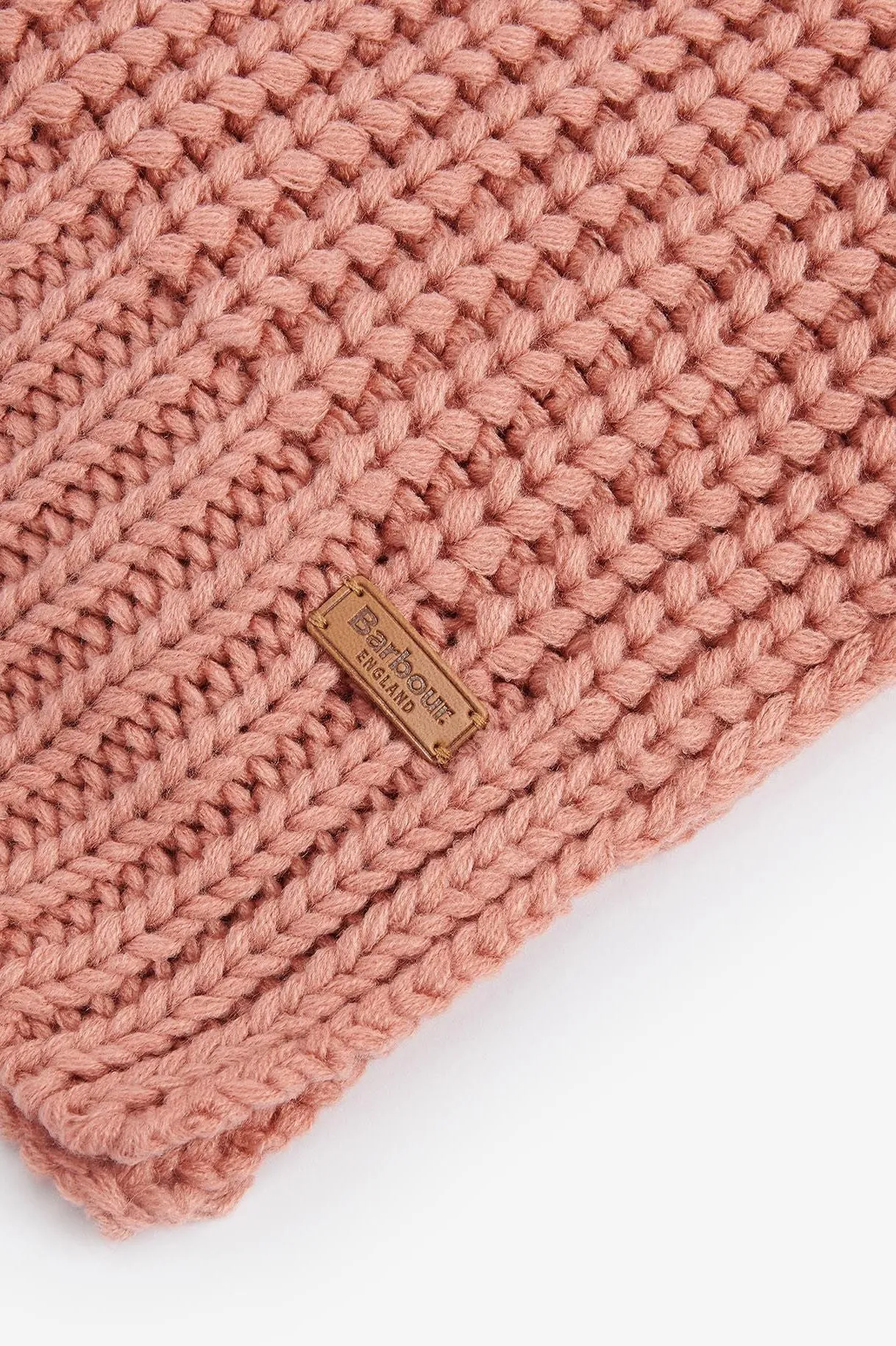 Barbour Beanie and scarf Gift Set Saltburn in Pink Rust LGS0023PI35