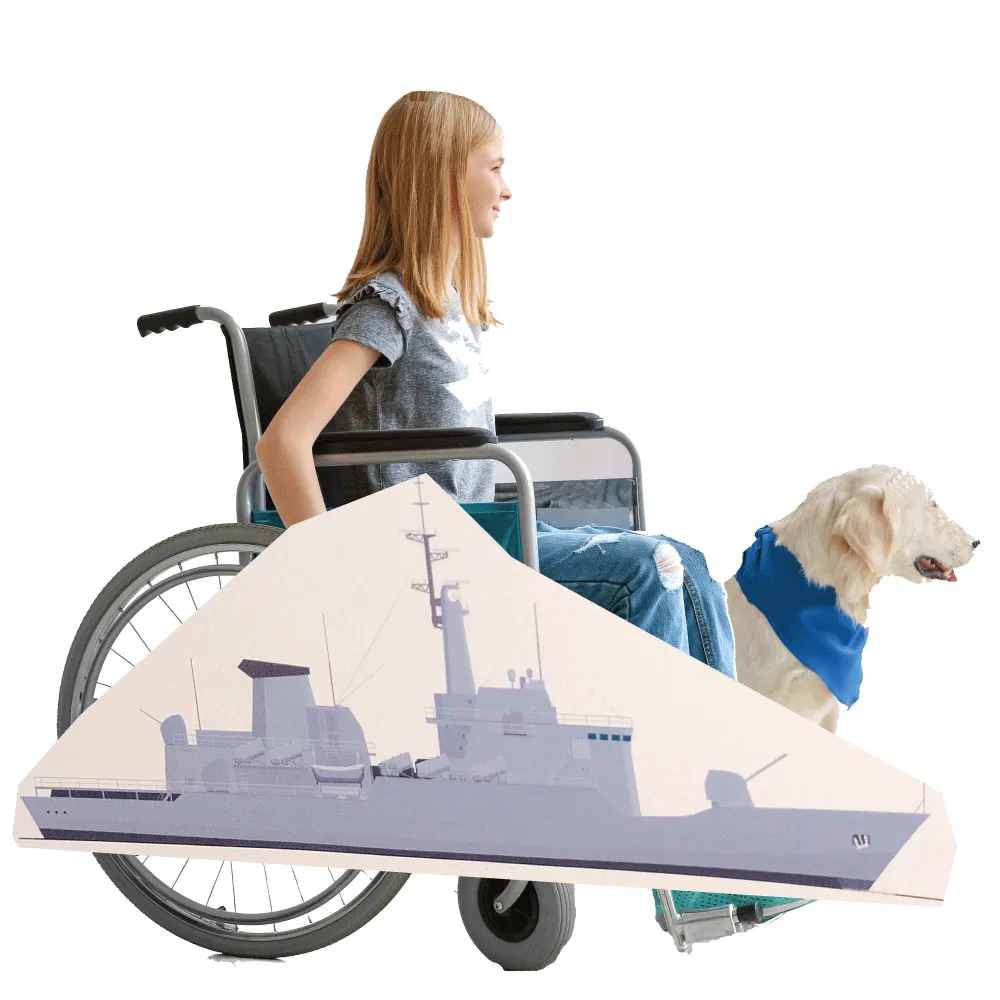 Battleship Wheelchair Costume Child's