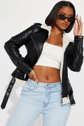 Be Right Back Moto Jacket - Black