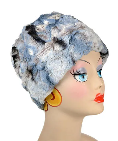 Beanie Hat, Reversible - Cascade Luxury Faux Furs