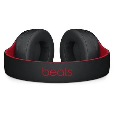 Beats Studio3 Bluetooth Wireless Noise Cancelling Over-Ear Headphones - Defiant Black/Red