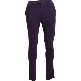 BENCIVENGA Elegant Purple Cotton Trousers