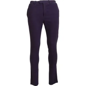 BENCIVENGA Elegant Purple Cotton Trousers