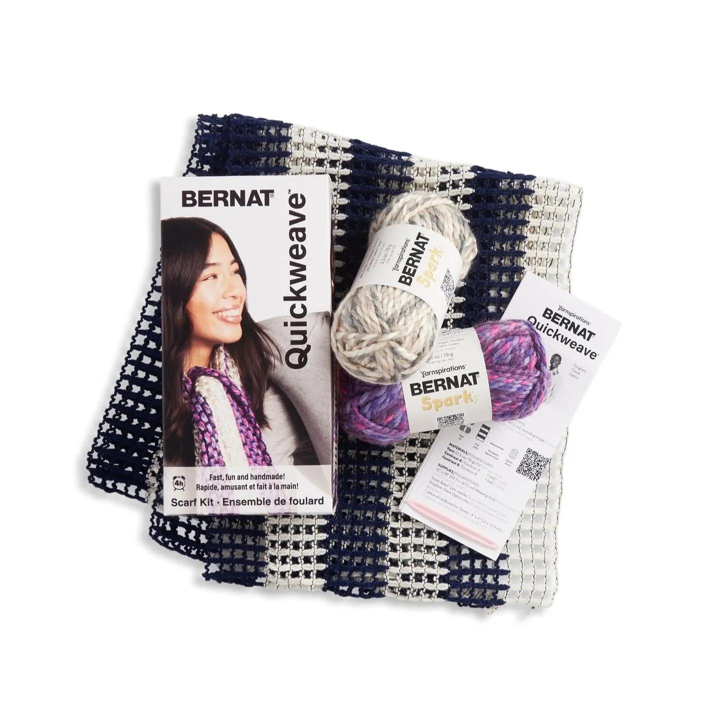 Bernat Quickweave Scarf Weaving Kit (140G/4.9oz)