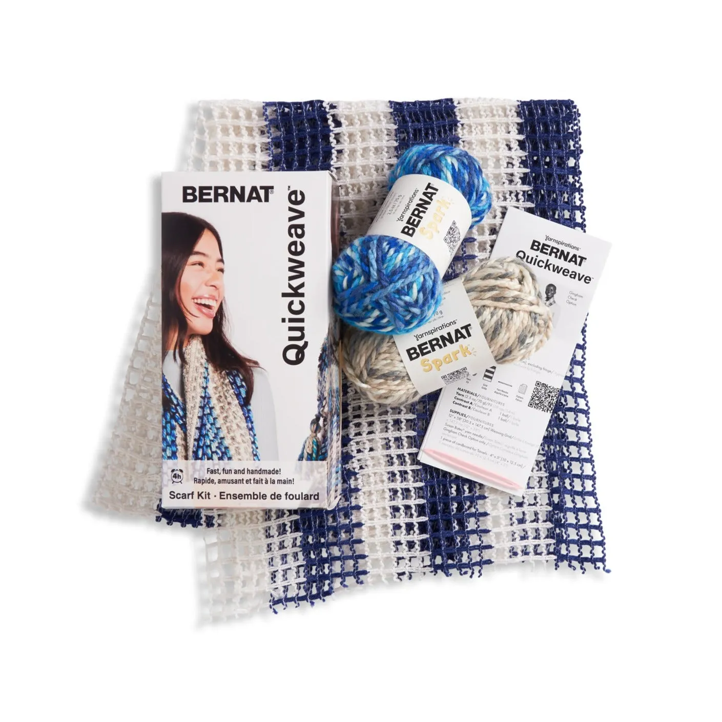 Bernat Quickweave Scarf Weaving Kit (140G/4.9oz)