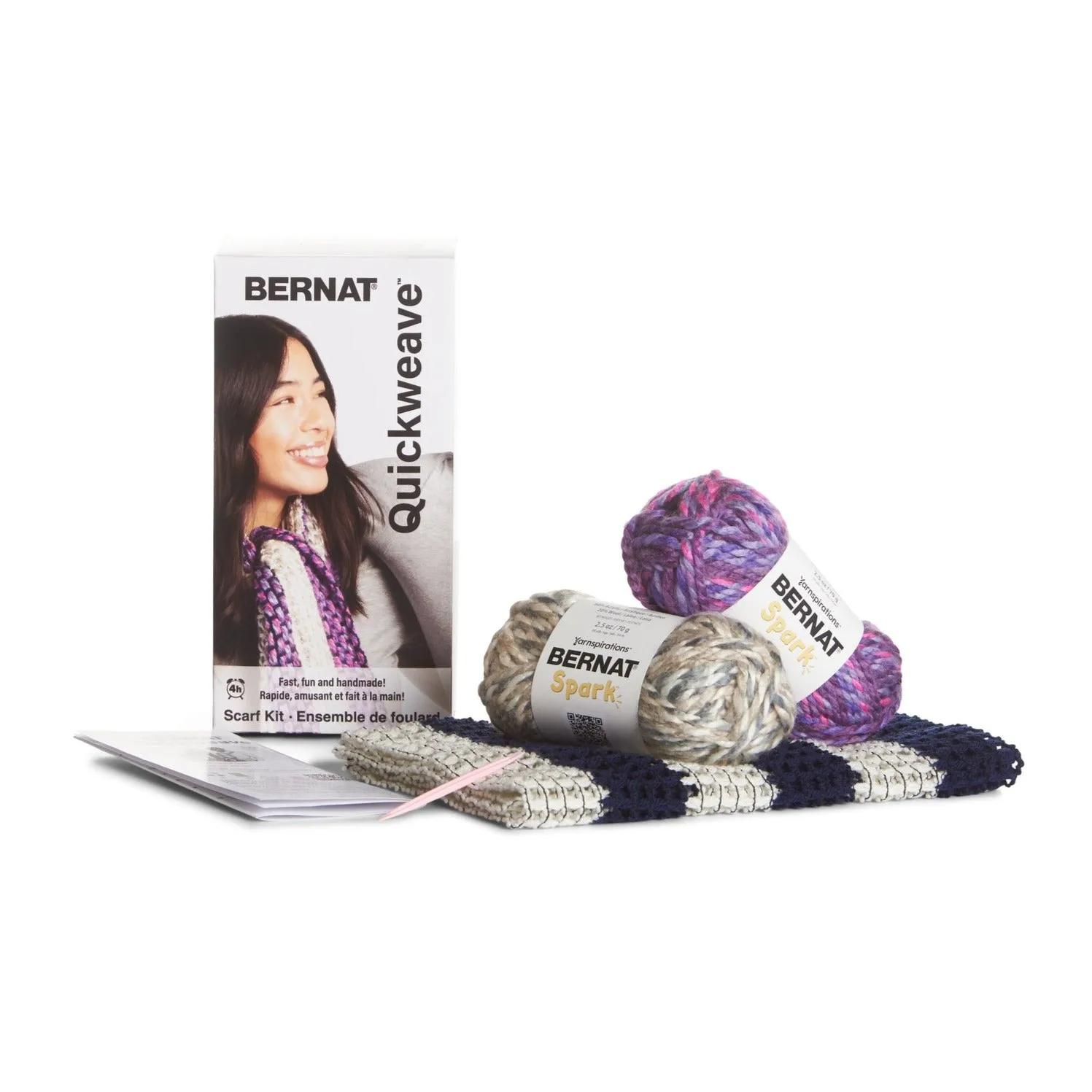 Bernat Quickweave Scarf Weaving Kit (140G/4.9oz)