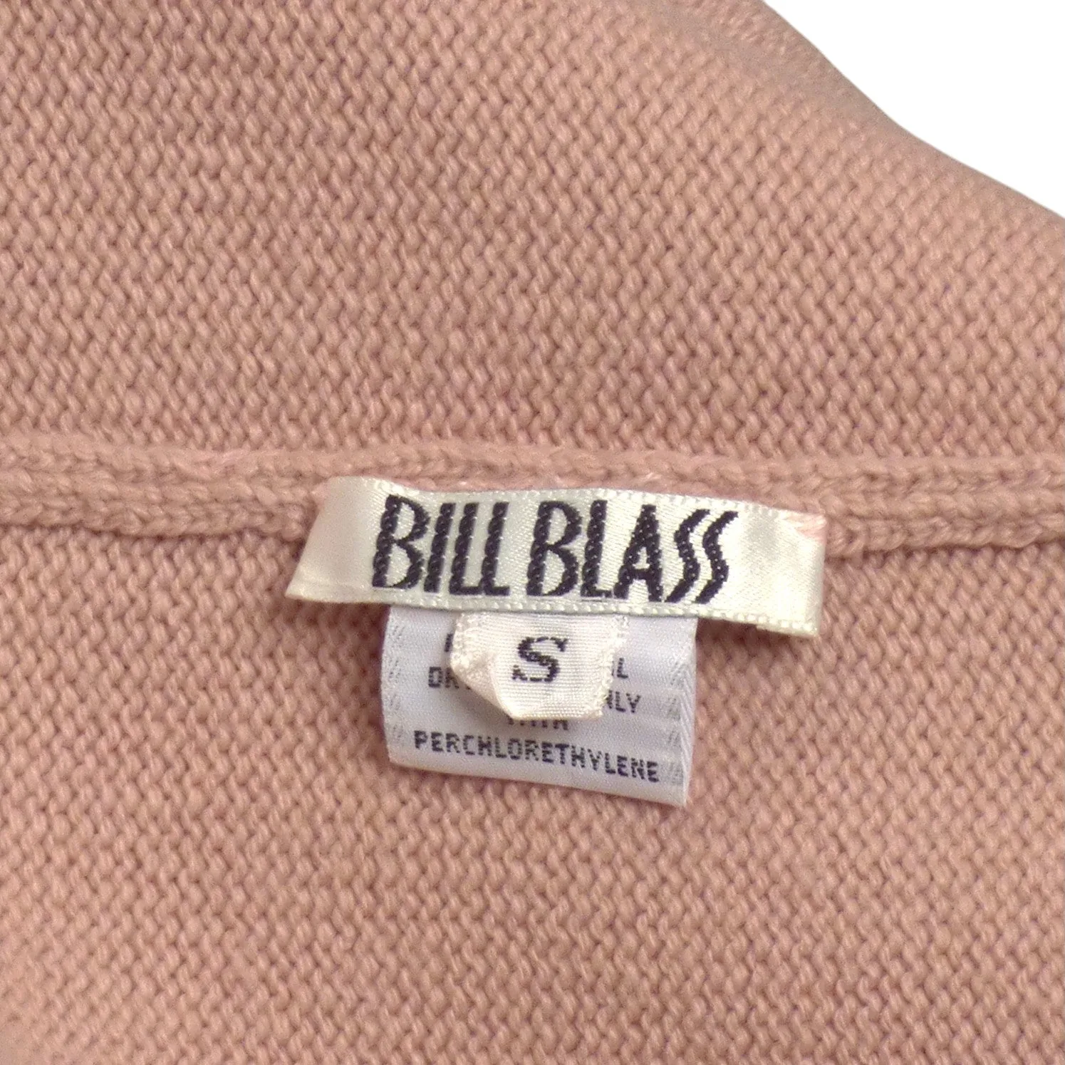 BILL BLASS- Fall 1984 3pc Pink Cardigan Ensemble, Size