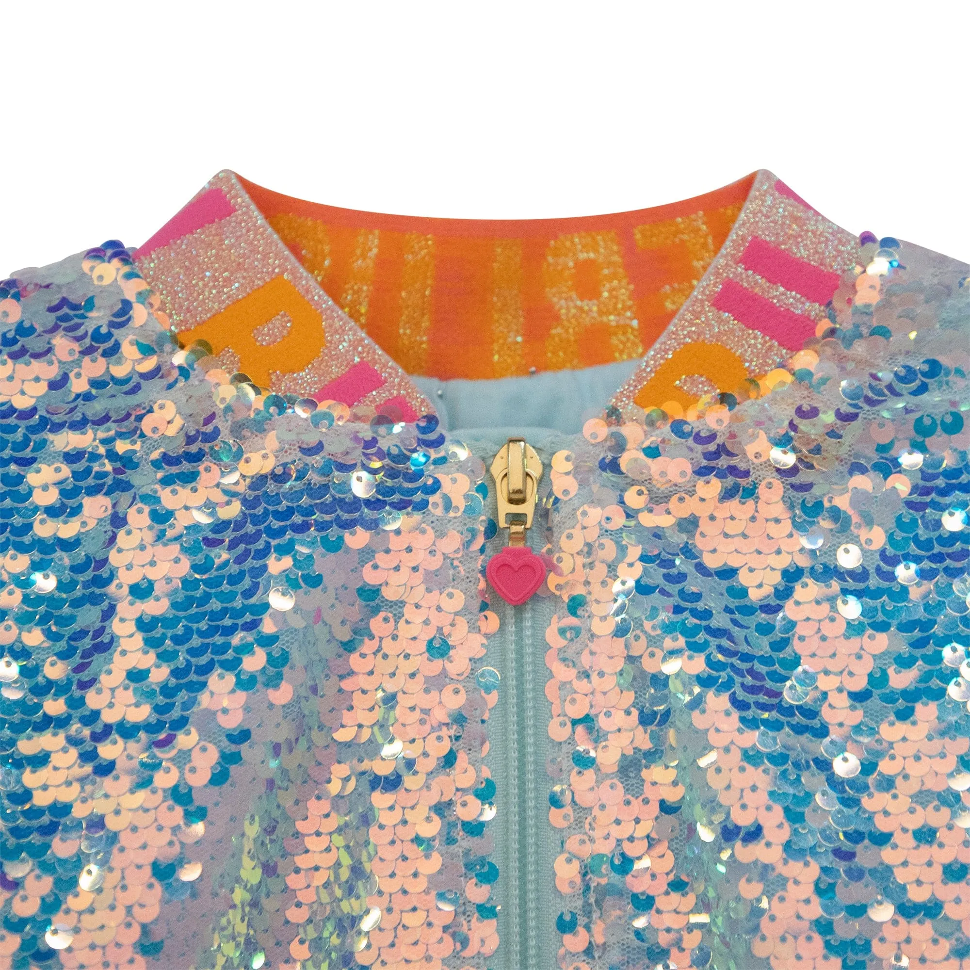 BILLIEBLUSH - Sequin Bomber Jacket - Iridescent