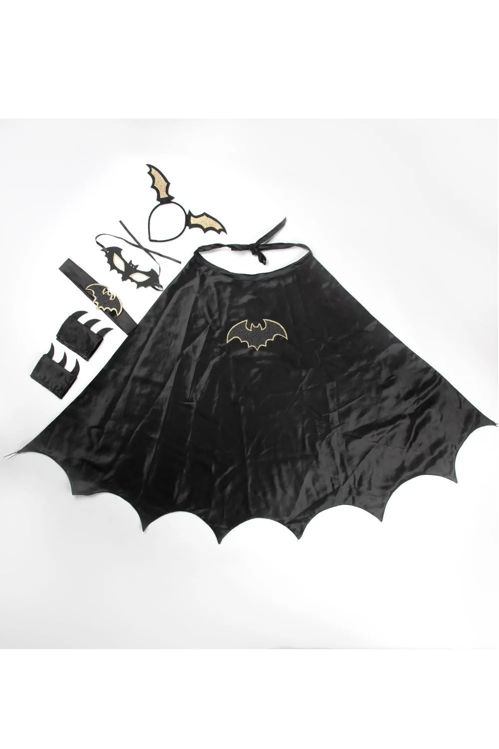 Black Halloween Bat Women Theme Play Set Of 5