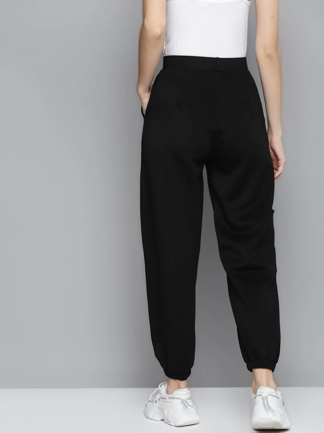 Black Scuba Love Tape Detail Joggers