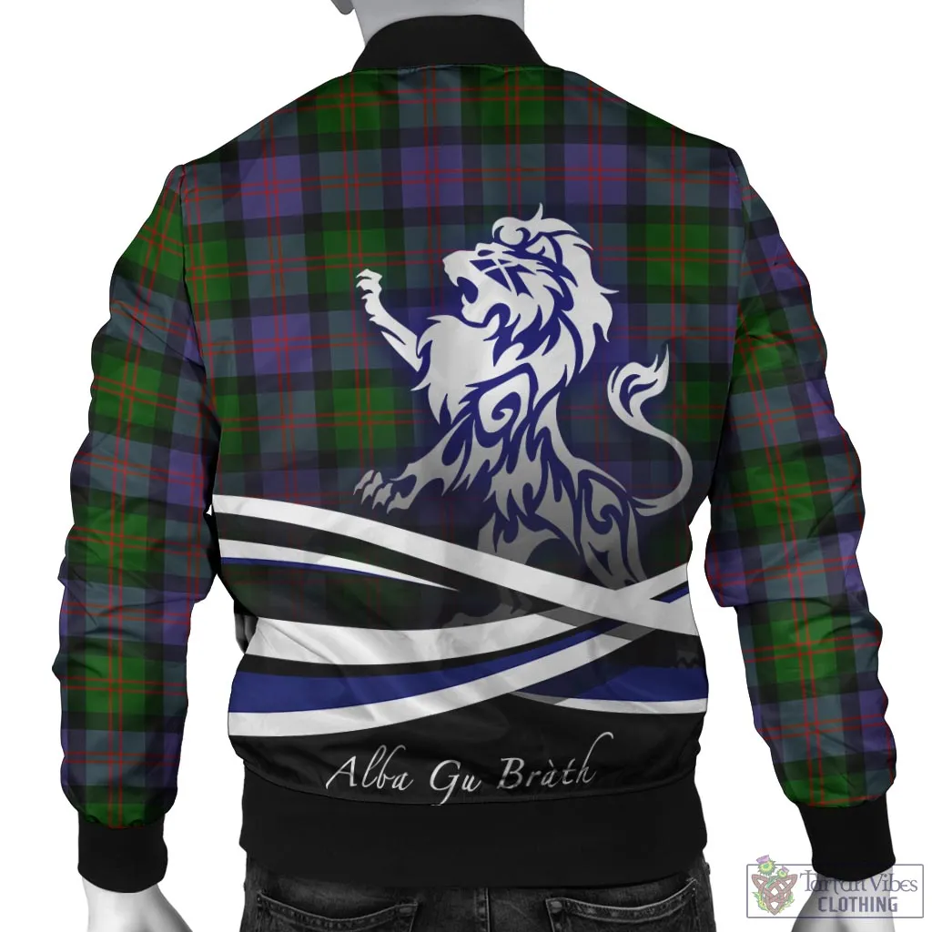 Blair Modern Tartan Bomber Jacket with Alba Gu Brath Regal Lion Emblem