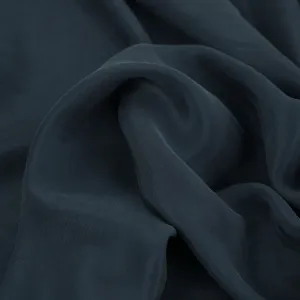 Blue Lyocell Satin Fabric 96663