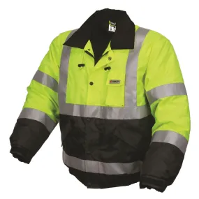 BMRCL3LX2 MCR insulated Polyester,Bomber Jacket, LIME